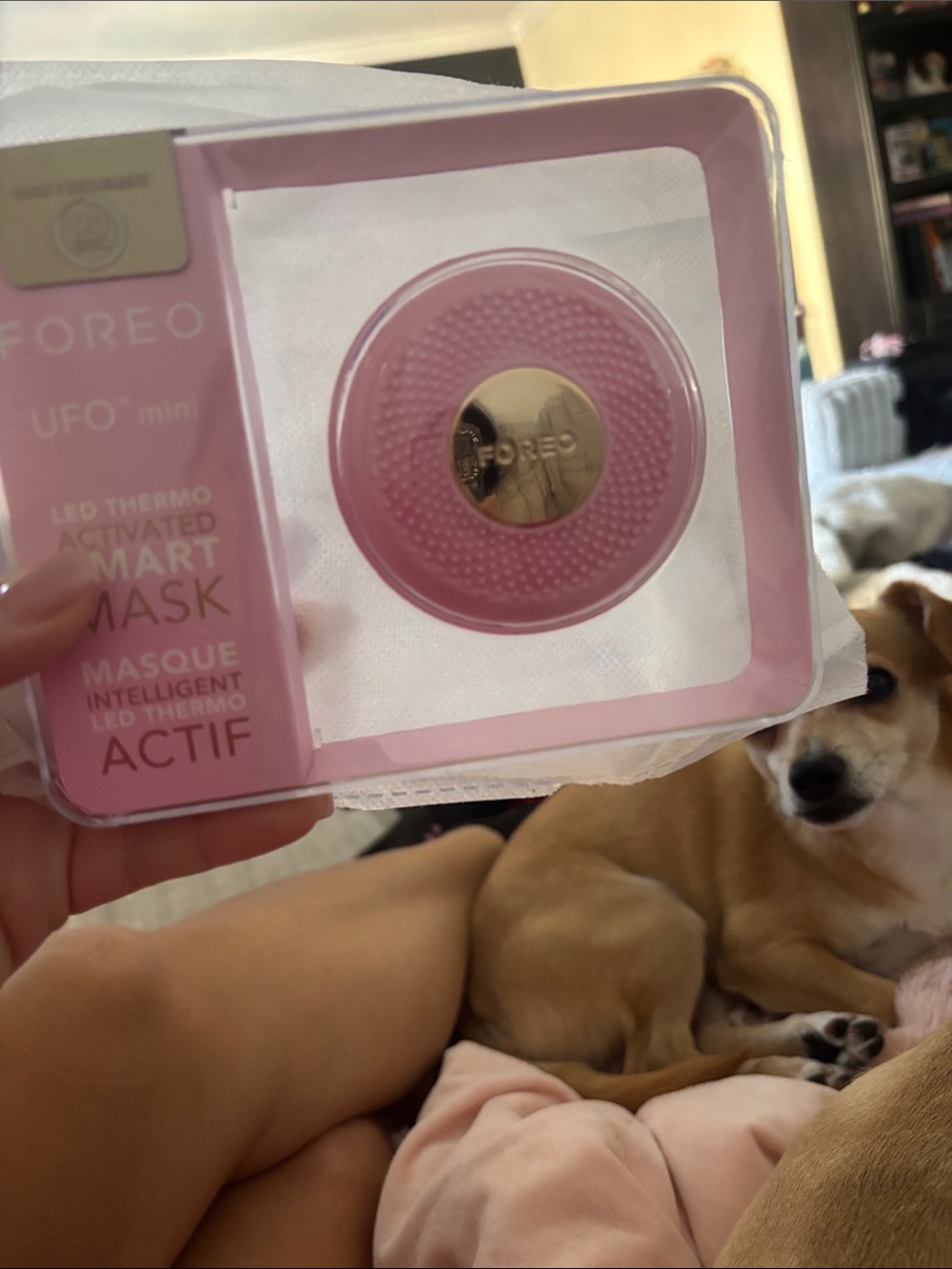 FOREO Pink UFO Mini LED Thermo Smart Mask Device